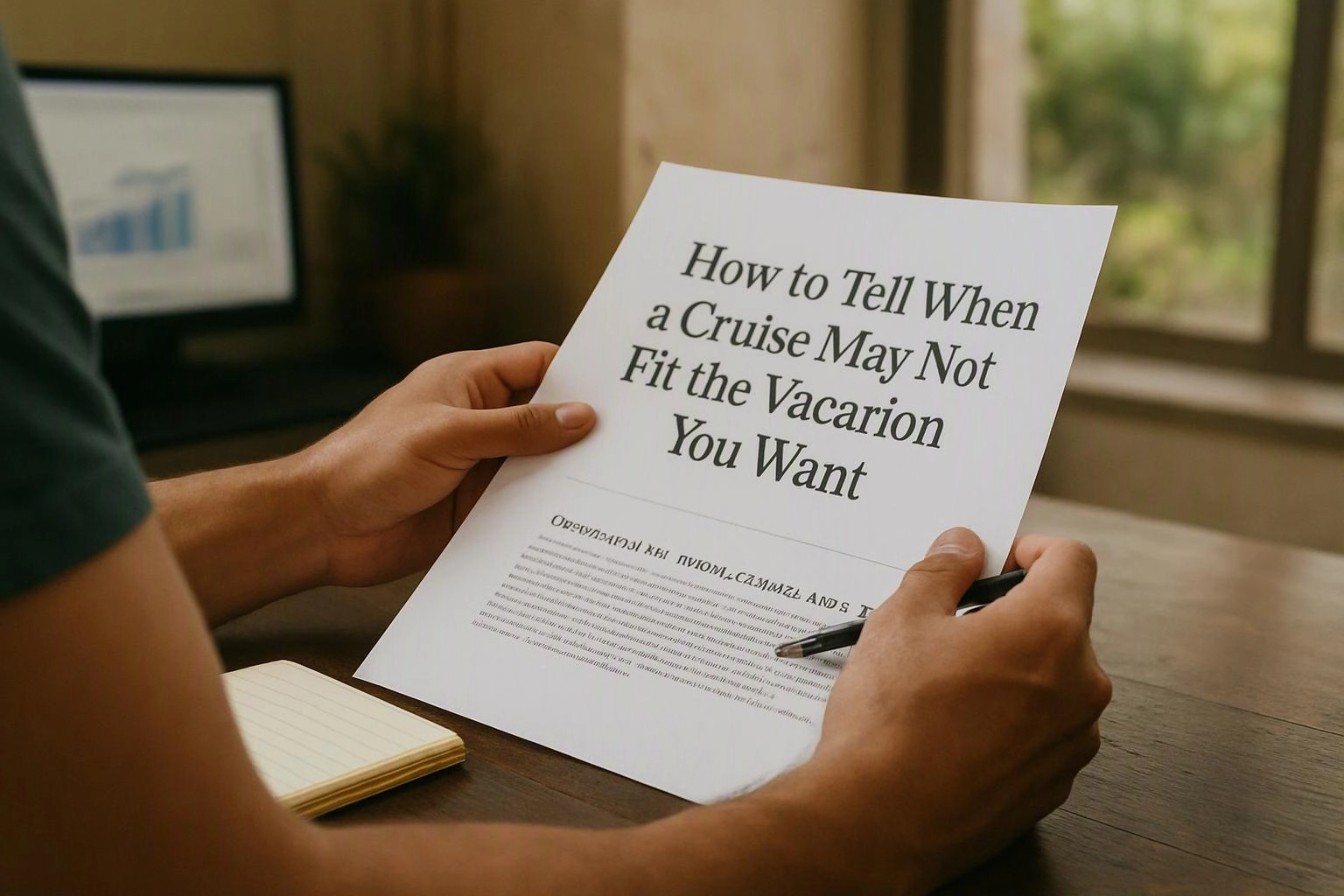 How to Tell When a Cruise May Not Fit the Vacation You Want